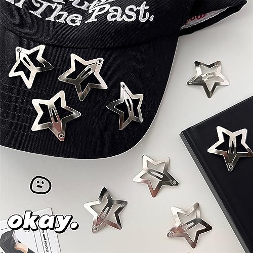 Star Hair Clips 15PC Y2K Metal Barrettes for Women Girls