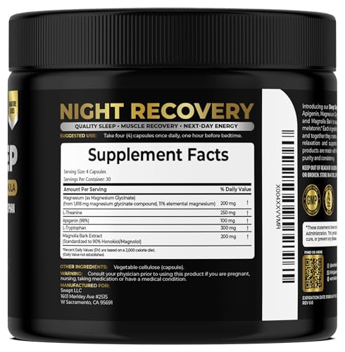 Earth Elixir Melatonin-Free Sleep Aid | Magnesium & L-Theanine