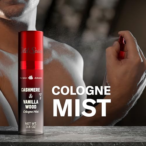 Old Spice Cologne Mist for Men, Cashmere Vanilla Wood