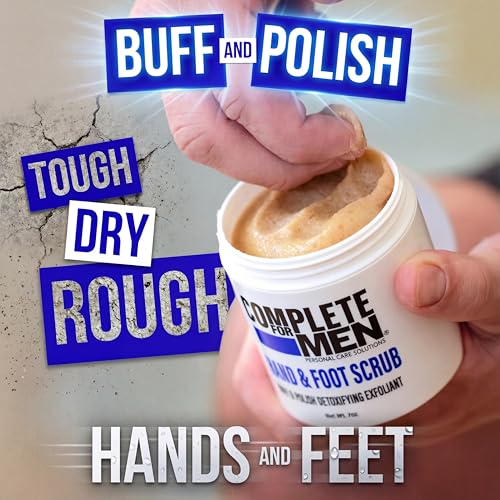 COMPLETE FOR MEN Exfoliating Hand & Foot Sugar Scrub for Dry Skin