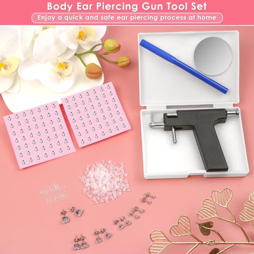Professional Ear Piercing Gun Kit with Stainless Steel Studs