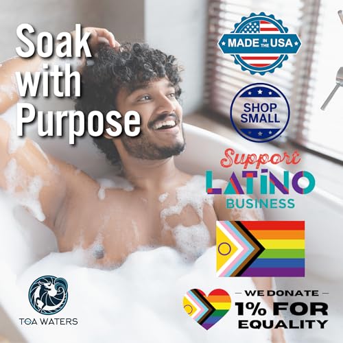 Debonair Bubble Bath ? Jasmine & Teakwood ? Bold, Sophisticated Scent, Sulfate-Free, Sensual Bath Soak ? 12 fl oz ? TOA Waters