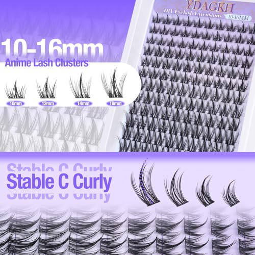 Manga Eyelash Clusters - 10-16mm Spiky Anime Lash Extensions