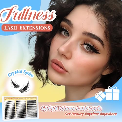 Manga Spiky Cluster Lashes 270Pcs D Curl 10-16mm DIY