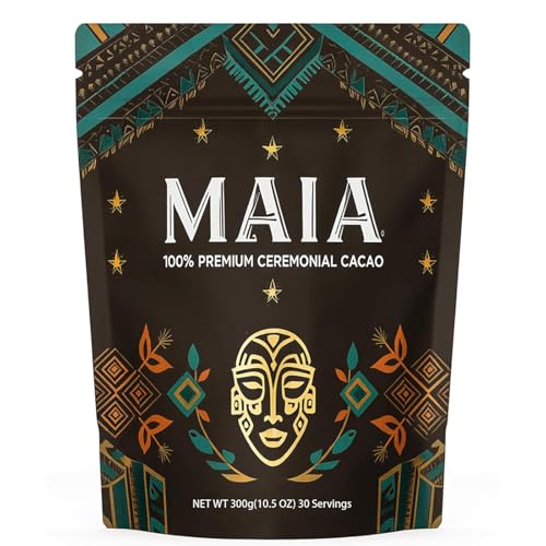 MAIA Ceremonial Organic Cacao Powder - Flavanol & Theobromine, 1 Pack