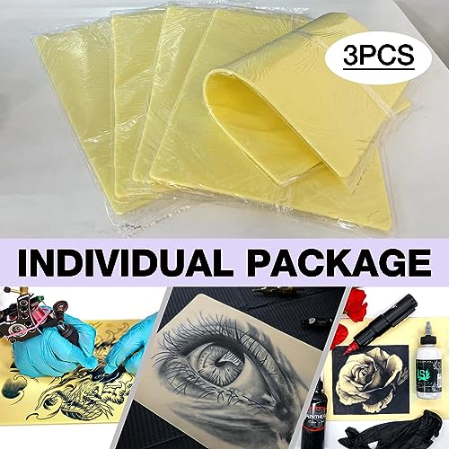3mm Tattoo Practice Skin Pads - 3 Pack Silicone for Artists