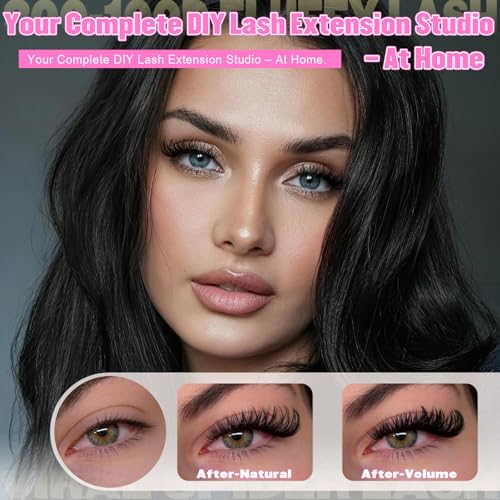 Lash Clusters Kit 684Pcs DIY Eyelash Extensions 6 Styles