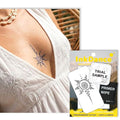 InkDance Semi-Permanent Tattoo - Mystic Sun Spiral Boho Design
