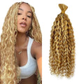 P27/613 Deep Wave Braiding Hair 14 Inch Human Hair 2 Bundles
