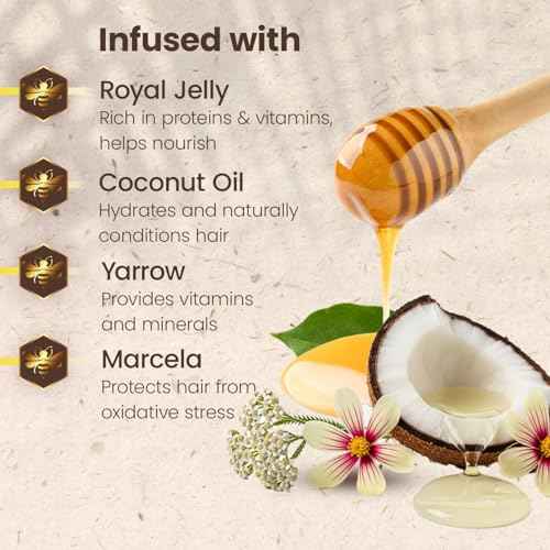 Tio Nacho Ultra-Moisturizing Frizz Control Shampoo and Conditioner Set with Organic Coconut Oil and Royal Jelly for Deep Hydration, Anti-hair loss products for healthier-looking hair, 14 fl oz Each