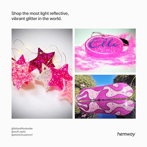 Biodegradable Pink Holographic Glitter 100g | Eco-Friendly Chunky