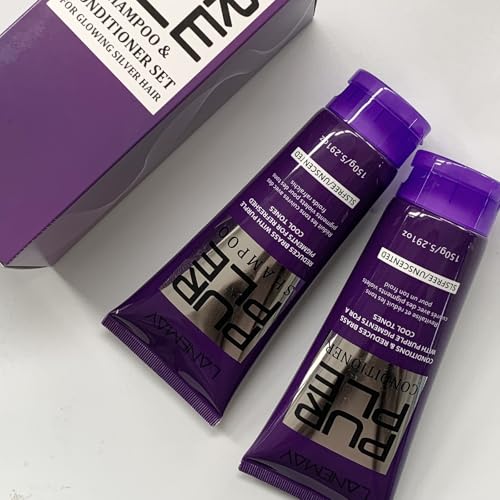 Purple Shampoo and Conditioner Set - SLS Free, 5.29 oz