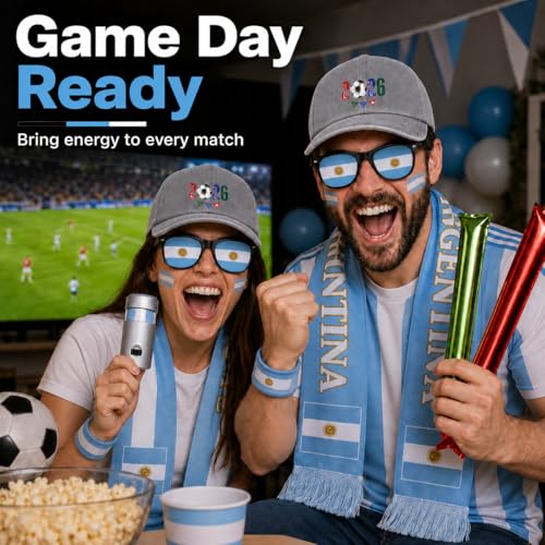 Argentina Soccer Fan Gear Set - 7-Piece World Cup 2026 Accessories Kit