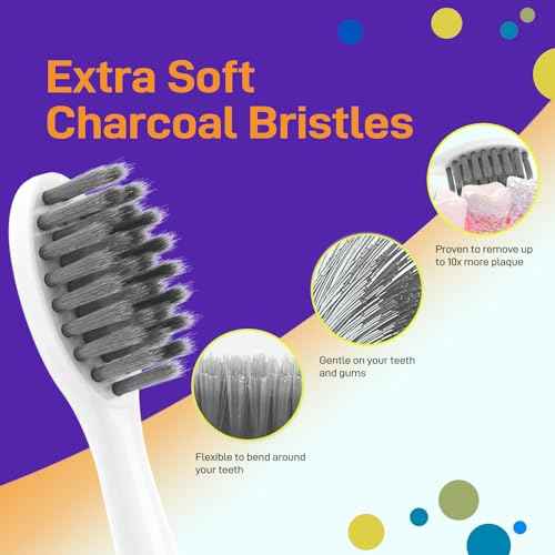 Toothbrush Heads Replacement Compatible with PRO-SYS VarioSonic V200M Electronic Toothbrush, White