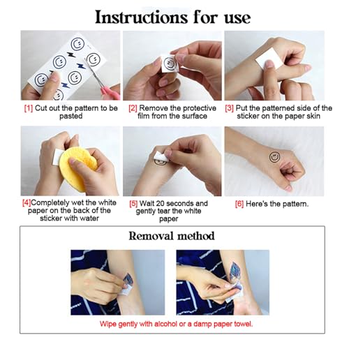 30PCS Realistic Temporary Scar Tattoos - Halloween Fake Wounds