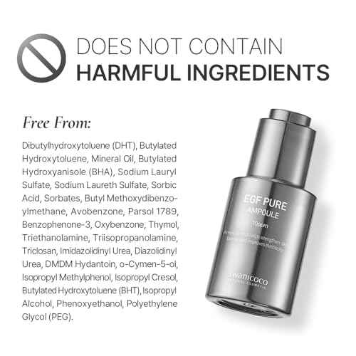 Swanicoco Pregnancy Safe EGF Pure 10 PPM Ampoule, Improve Skin Elasticity, Strengthen Skin Barrier, Lightweight Anti Aging Firming Wrinkle Serum Korean Skincare Postpartum Care 30ml 1 Fl Oz