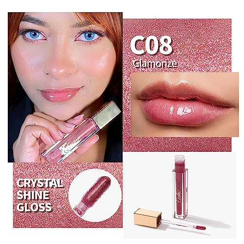 Oulac Shimmer Liquid Lipstick - High-Shine Glitter Lip Gloss