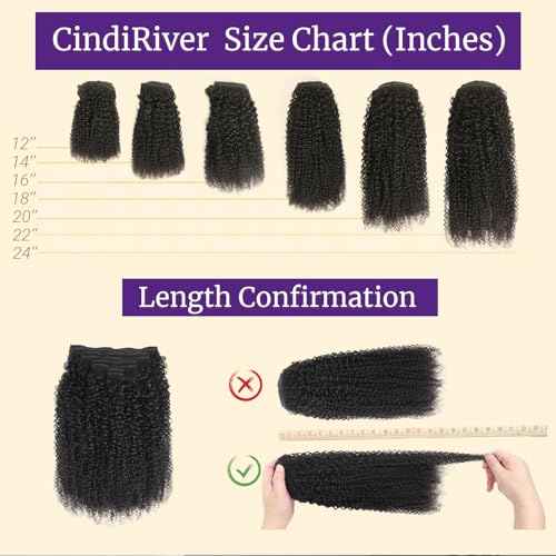 Curly Clip in Hair Extensions,Real Human Hair Afro Kinky Curly Clip in Hair Extensions for Women,Remy Human Curly Clip ins Human Hair 8 Pcs with 20 Clips,16 inch