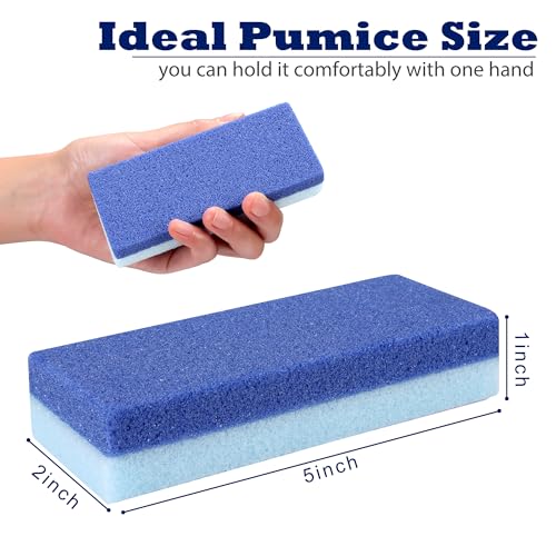 Double-Sided Foot Pumice Stone 6-Pack - Callus Remover & Foot Exfoliator