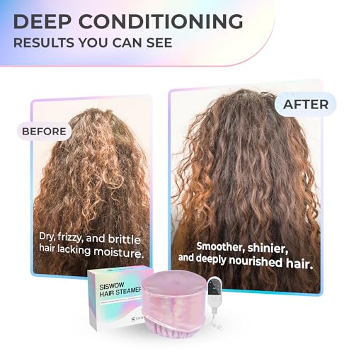 SISWOW Hair Steamer Cap - 10-Level Heat Deep Conditioning Treatment