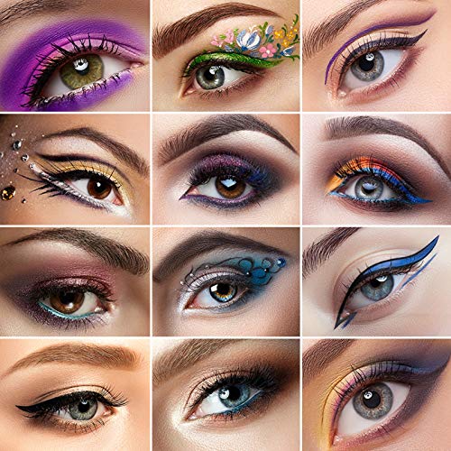 LOKFAR 14-Color Eyeliner Pen Set - Waterproof Metallic & Matte