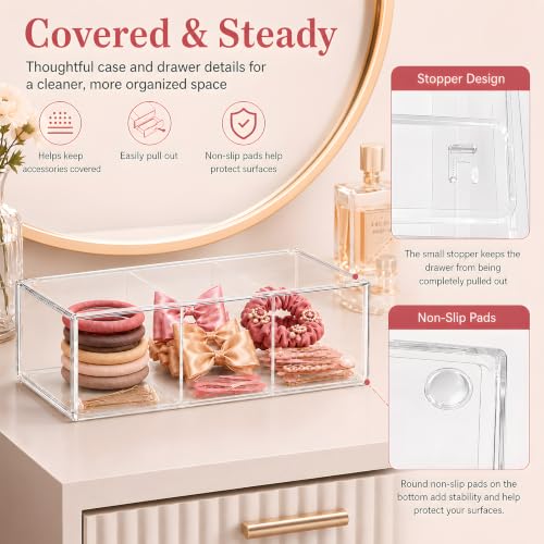 Hair Accessories Organizer with Removable Divider