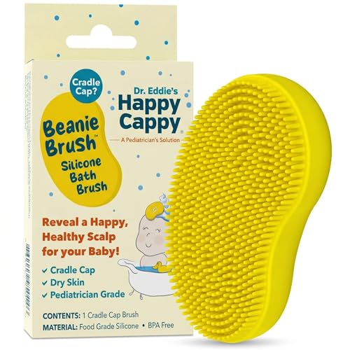 Happy Cappy Beanie Brush - Gentle Cradle Cap & Dandruff Scalp Scrubber