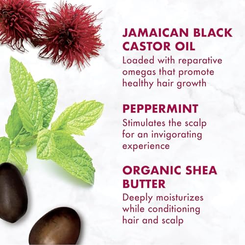 SheaMoisture Travel Essentials, Jamaican Black Castor Oil Strengthen & Restore Shampoo and Leave-in Conditioner Set, 3.2 Oz Each