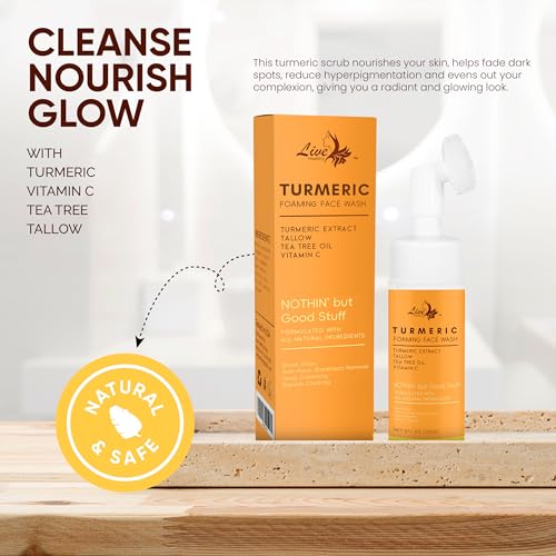 Turmeric Foaming Face Wash with Brush - 150ml