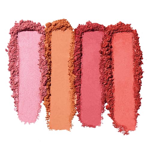 e.l.f. 4-Shade Powder Blush Palette, Light - Vegan