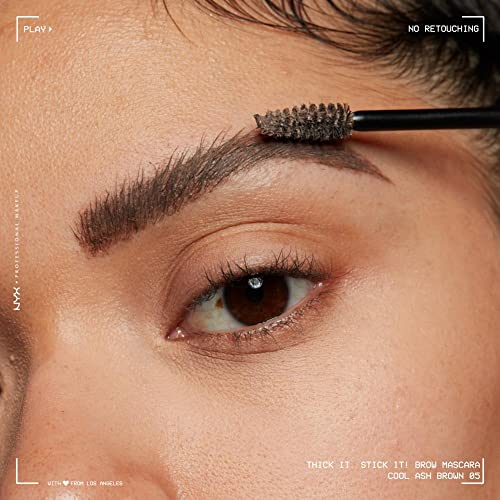 NYX Thick It Stick It Brow Mascara - Cool Ash Brown Eyebrow Gel