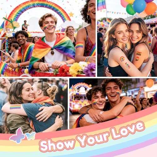 Janolia Pride Face Paint Sticks - Rainbow Makeup Kit for LGBTQ+ Events