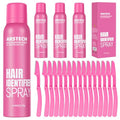 Hair Identifier Spray for Face Shaving Dermaplaning - Rose 4 Pack, Sweet Floral Scent