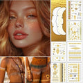 Gold Temporary Tattoos for Women - 120+ Designs