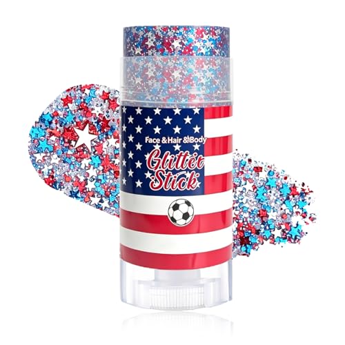 4th of July Glitter Stick - Red White Blue Body & Hair Gel