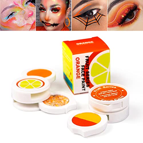 Water Activated Eyeliner Palette - Neon Orange & UV Glow