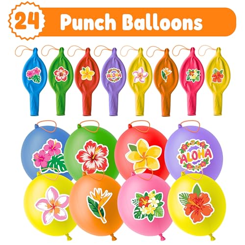 72pc Luau Party Favors Set - Balloons & Tattoos