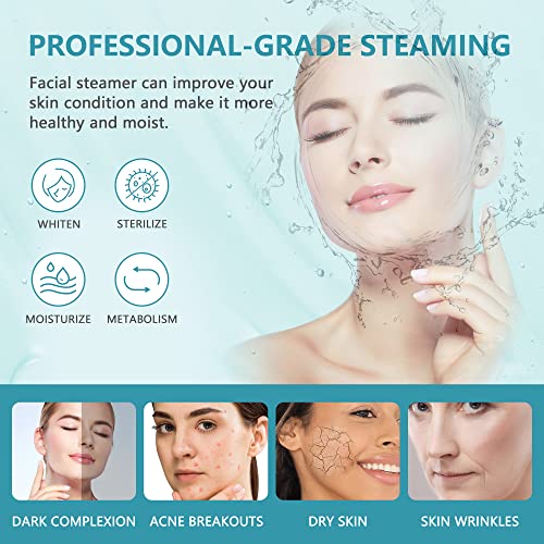 Nova Professional Facial Steamer with 5X Magnifying Lamp & Ozone
