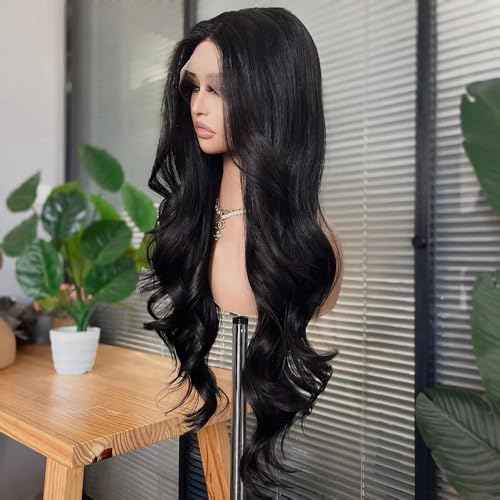 Body Wave Wig Lace Front Wigs For Women Long Wavy Black Hair Costume Wig For Party Cosplay Halloween Festival Girls Present
