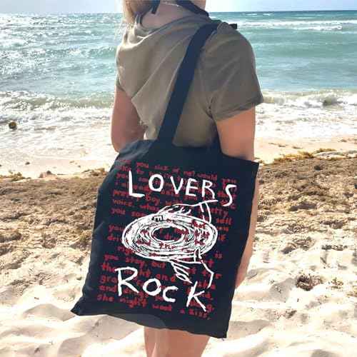TV Girl Band Merch TV Girls Lovers Rock Inspired Canvas Bag TV Girl Gift Music Merchandise For Canvas Bag (Lovers Rock BK)