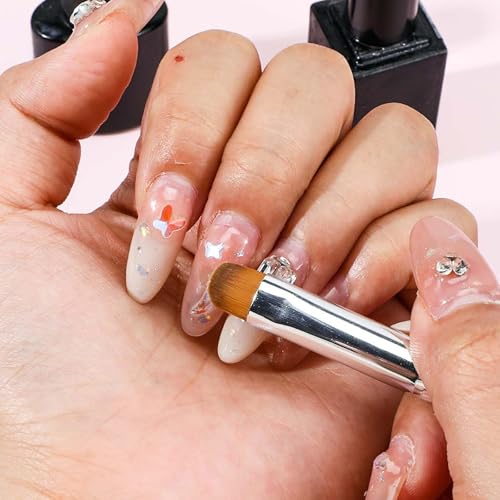 Professional 4-Piece Nail Art Brush Set with Dotting & French Tips, Manicure Tools