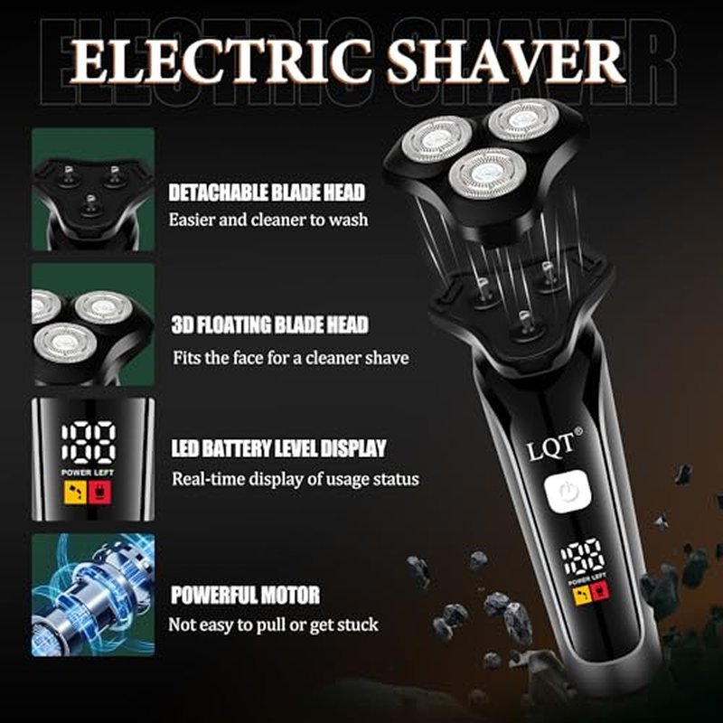 6-in-1 Men's Grooming Kit with Cordless Hair Clippers & Trimmers