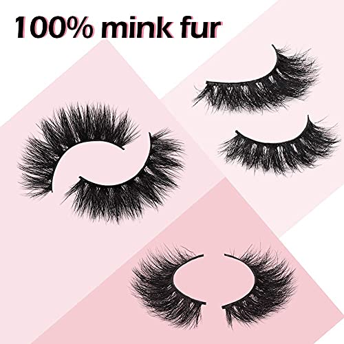 Arison 3D Mink Lashes - Wispy Dramatic Reusable Eyelashes