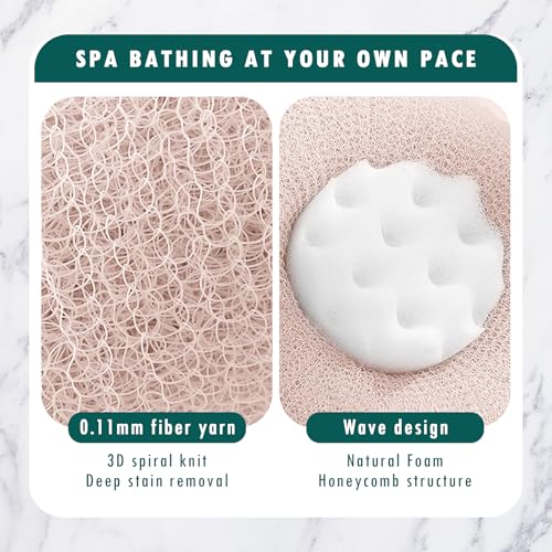 OneNine Super Soft Sunflower Suction Cup Bath Ball, 2-in-1 Sunflower Bath Ball, 2 PCS, Pink, Cyan, Polyurethane, Simplicity, Cute