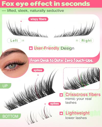 Focipeysa Wispy Lash Clusters 10-18mm Eyelash Extensions