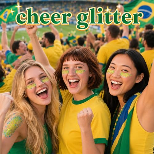 Green Gold Face Glitter Stick Waterproof Shimmer Makeup