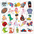 Partywind 204 Temporary Tattoos for Kids Party Favors