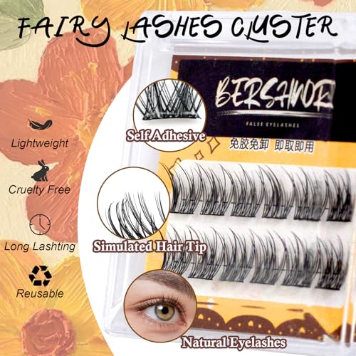 Wispy Self Adhesive Lash Clusters No Glue Needed