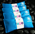 Yoga Eye Pillows Set of 4 Hot Cold Therapy Turquoise