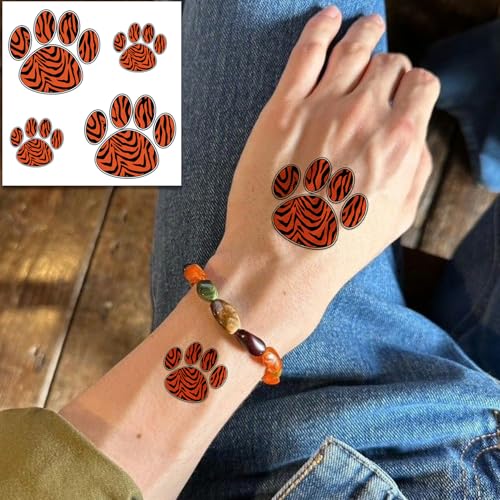 Tiger Paw Temporary Tattoos | Waterproof Body Art Stickers